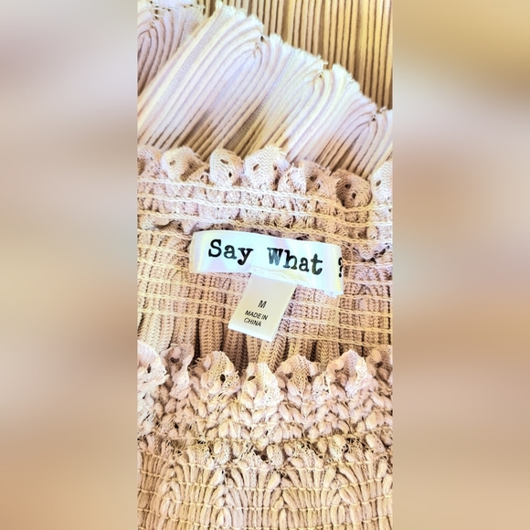 SAY WHAT rose lace blouse - Picture 5 of 5